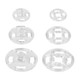 Plastic Round Buttons Transparent Set